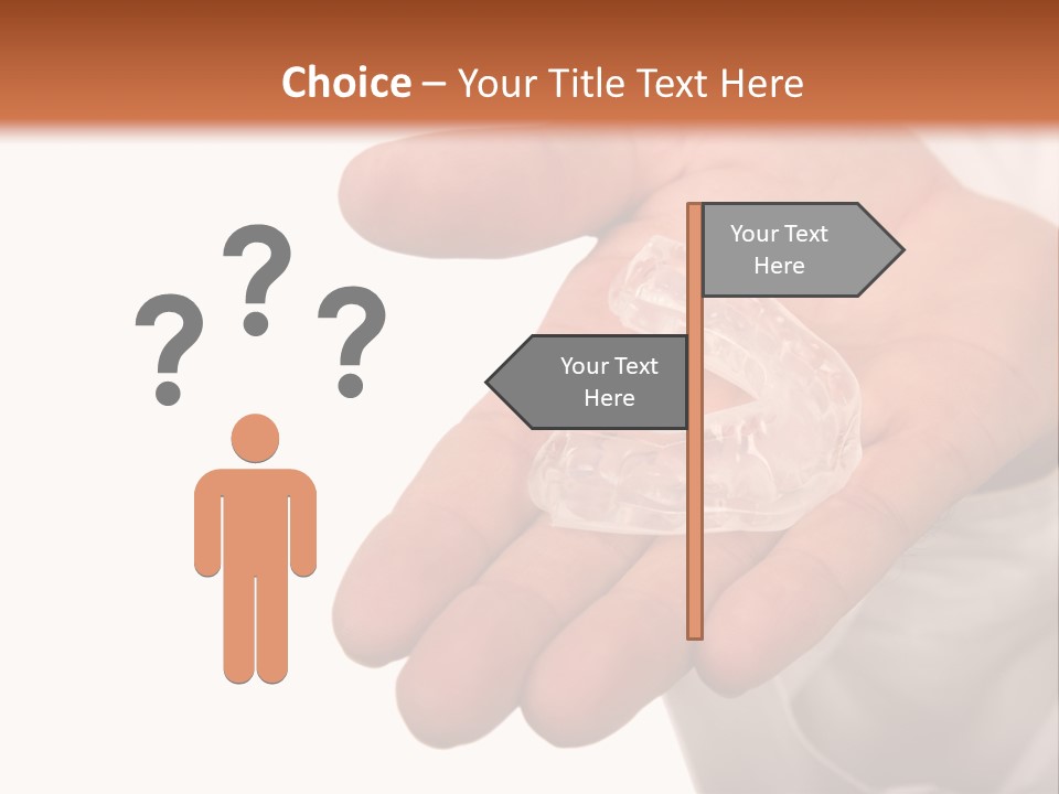 A Person Holding A Plastic Object In Their Hand PowerPoint Template