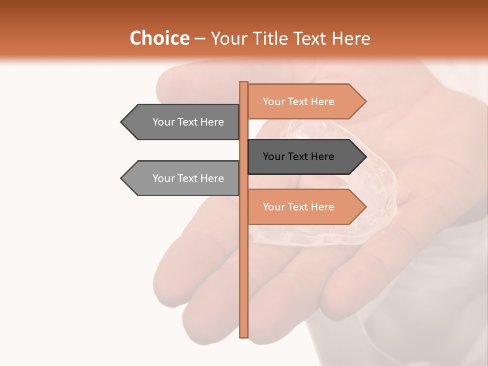 A Person Holding A Plastic Object In Their Hand PowerPoint Template