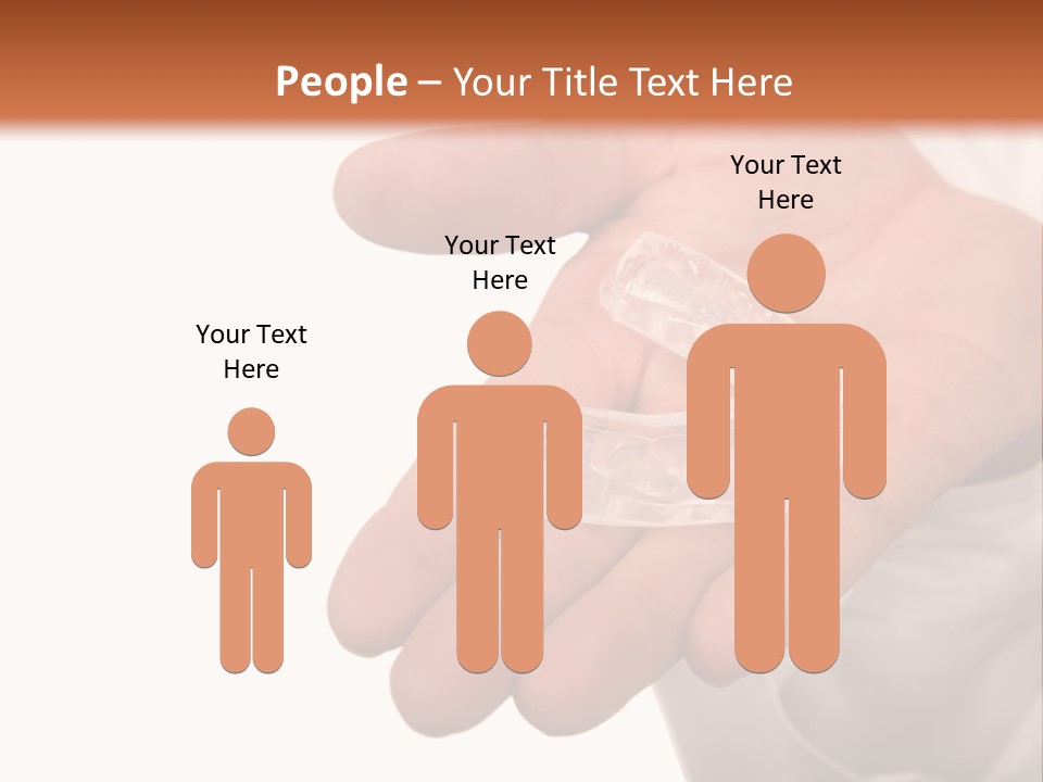 A Person Holding A Plastic Object In Their Hand PowerPoint Template