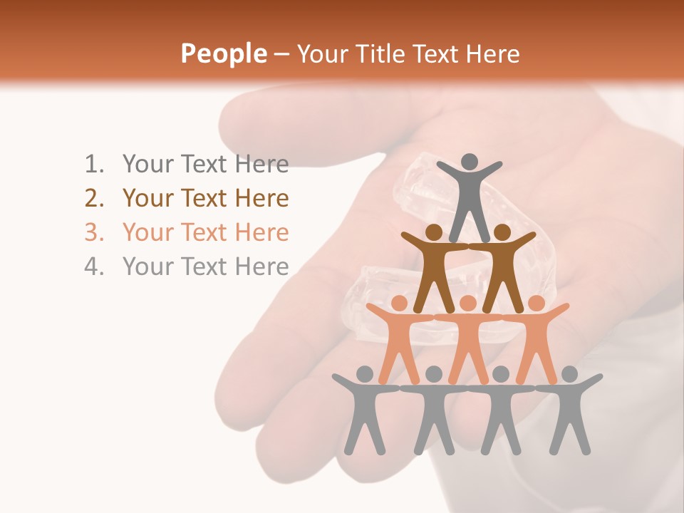 A Person Holding A Plastic Object In Their Hand PowerPoint Template