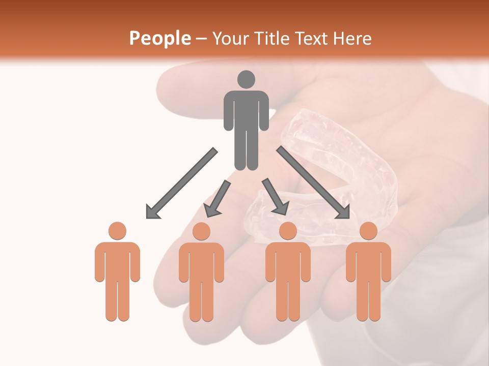 A Person Holding A Plastic Object In Their Hand PowerPoint Template