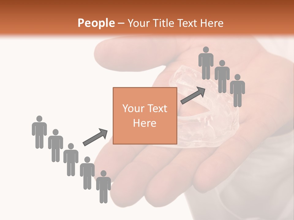 A Person Holding A Plastic Object In Their Hand PowerPoint Template