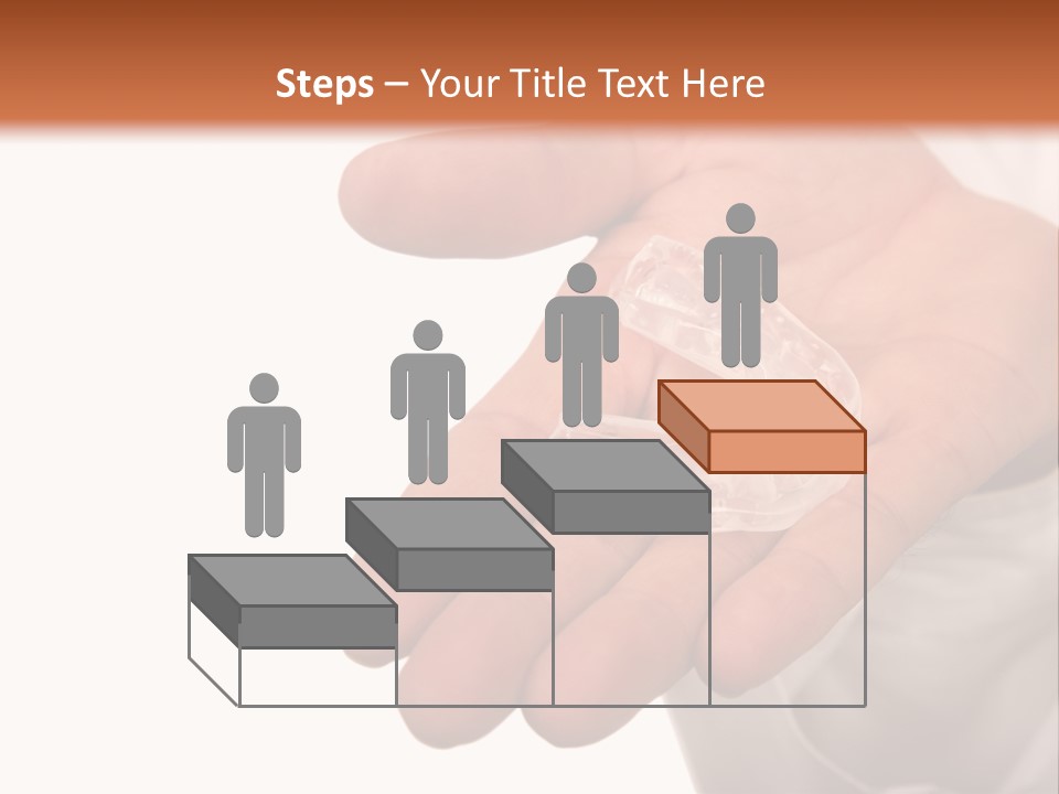 A Person Holding A Plastic Object In Their Hand PowerPoint Template