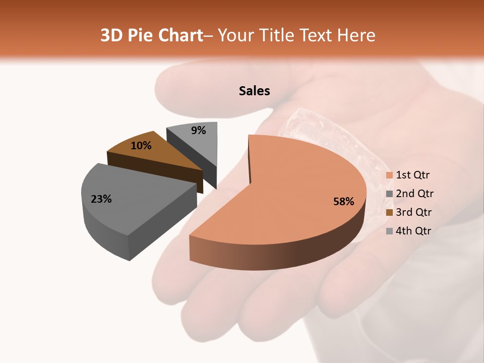 A Person Holding A Plastic Object In Their Hand PowerPoint Template