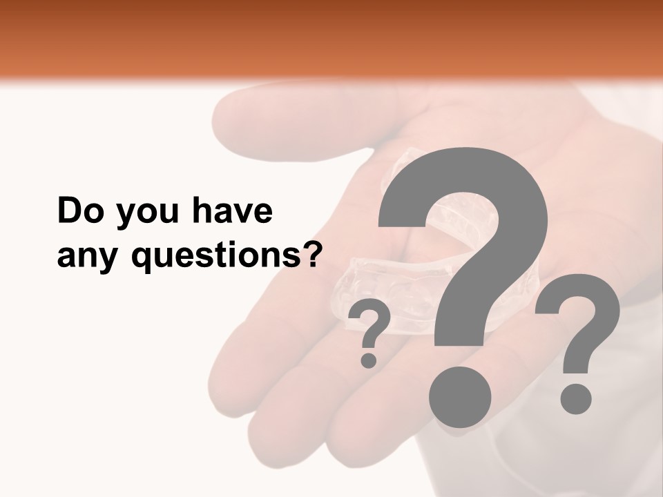 A Person Holding A Plastic Object In Their Hand PowerPoint Template