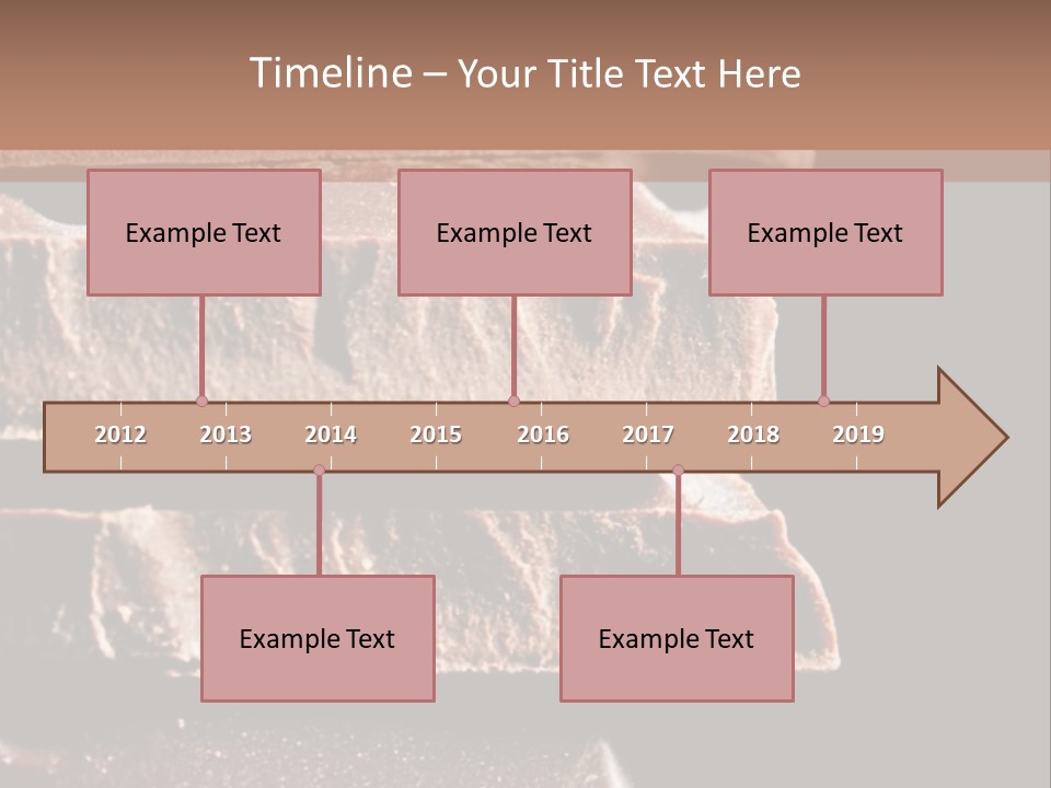 A Piece Of Chocolate Is Stacked On Top Of Each Other PowerPoint Template