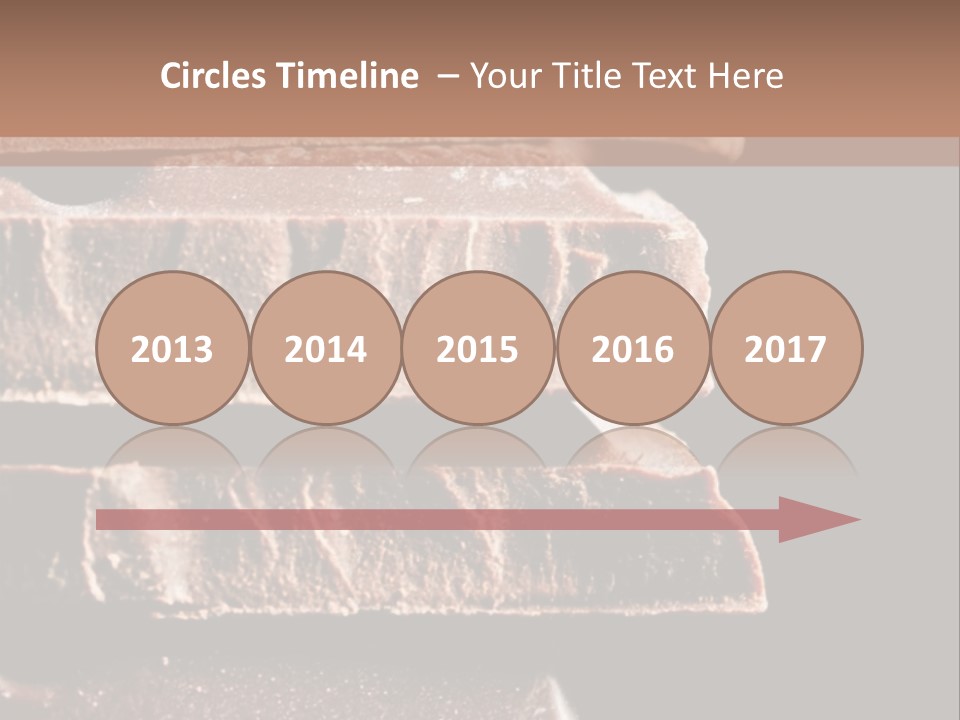 A Piece Of Chocolate Is Stacked On Top Of Each Other PowerPoint Template