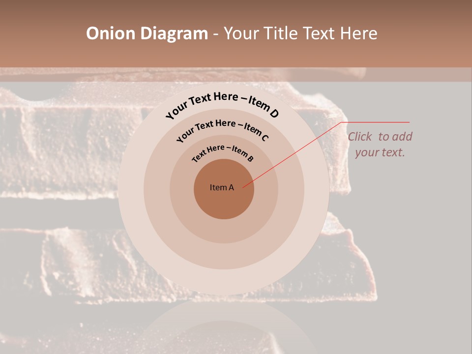 A Piece Of Chocolate Is Stacked On Top Of Each Other PowerPoint Template
