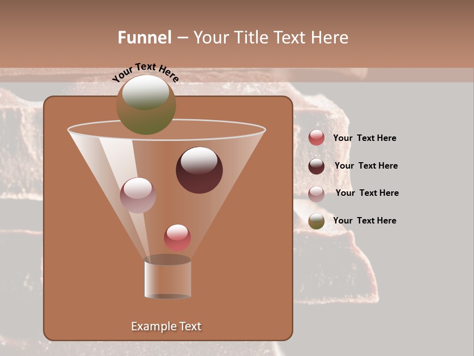 A Piece Of Chocolate Is Stacked On Top Of Each Other PowerPoint Template