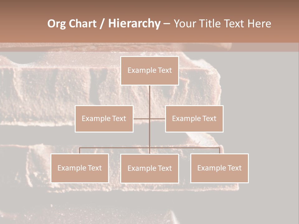 A Piece Of Chocolate Is Stacked On Top Of Each Other PowerPoint Template