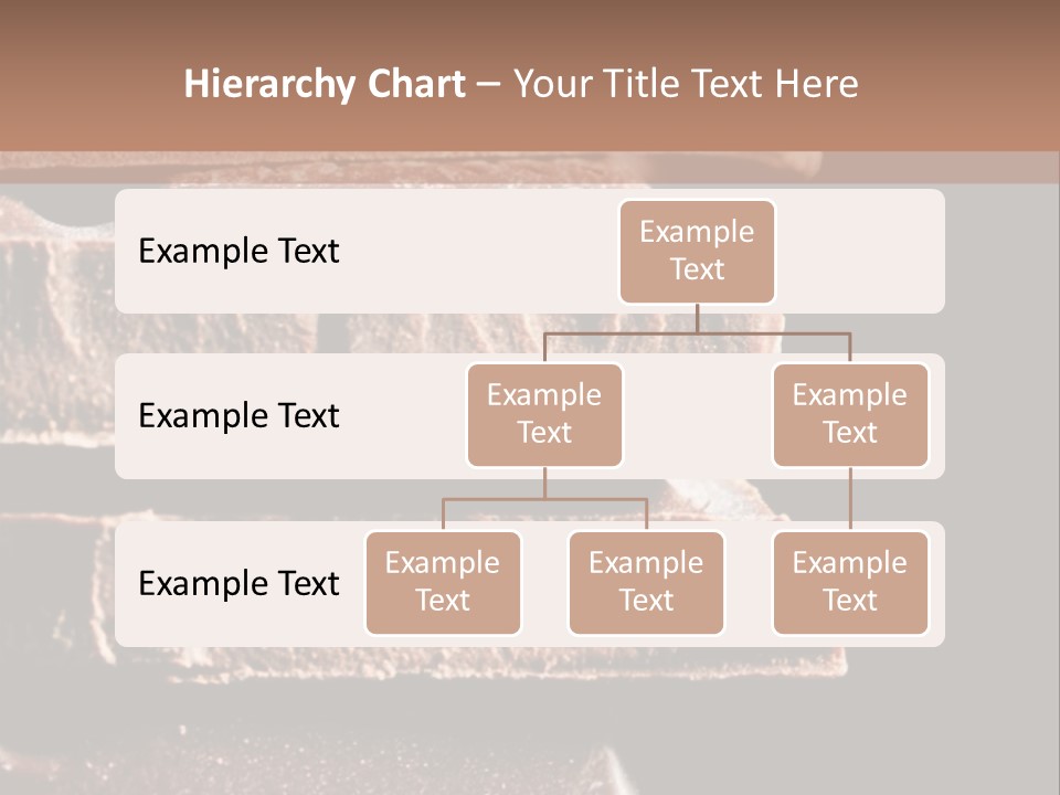 A Piece Of Chocolate Is Stacked On Top Of Each Other PowerPoint Template