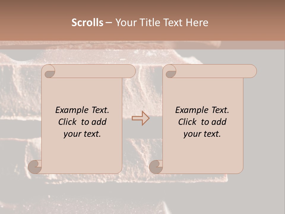A Piece Of Chocolate Is Stacked On Top Of Each Other PowerPoint Template