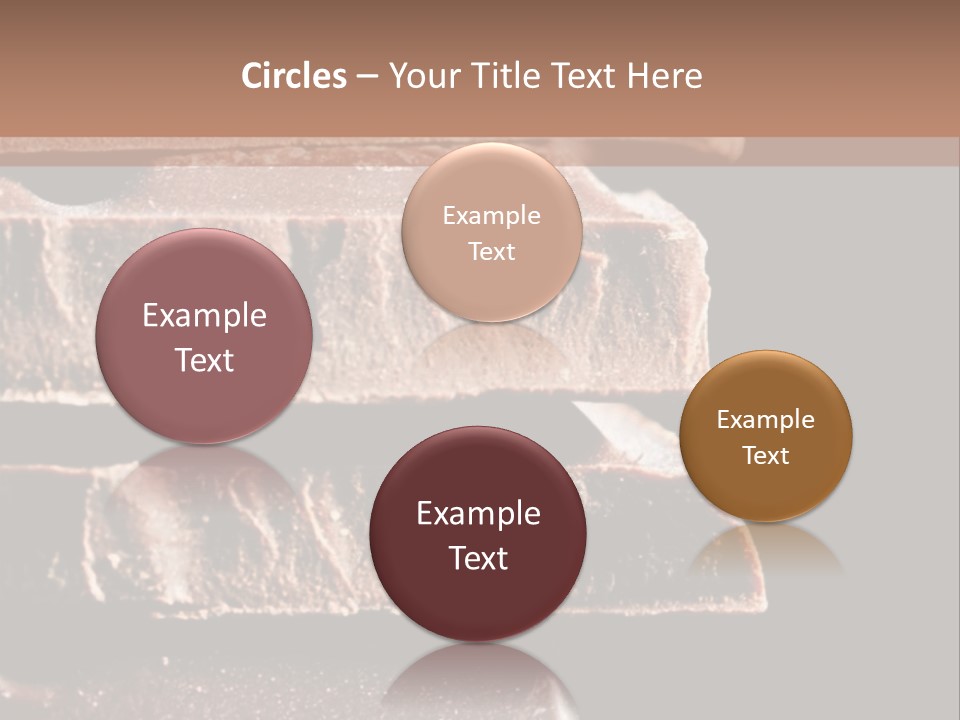 A Piece Of Chocolate Is Stacked On Top Of Each Other PowerPoint Template