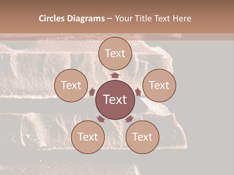 A Piece Of Chocolate Is Stacked On Top Of Each Other PowerPoint Template
