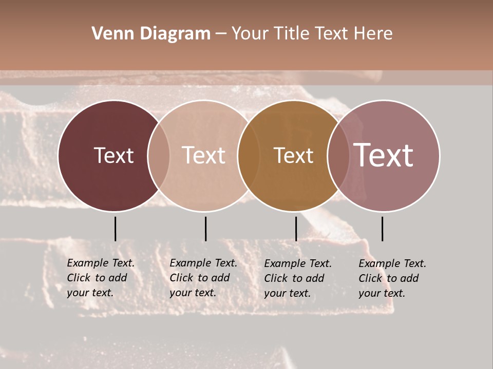 A Piece Of Chocolate Is Stacked On Top Of Each Other PowerPoint Template