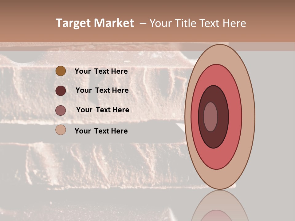 A Piece Of Chocolate Is Stacked On Top Of Each Other PowerPoint Template
