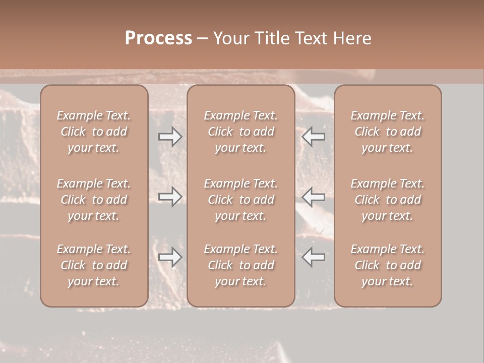 A Piece Of Chocolate Is Stacked On Top Of Each Other PowerPoint Template