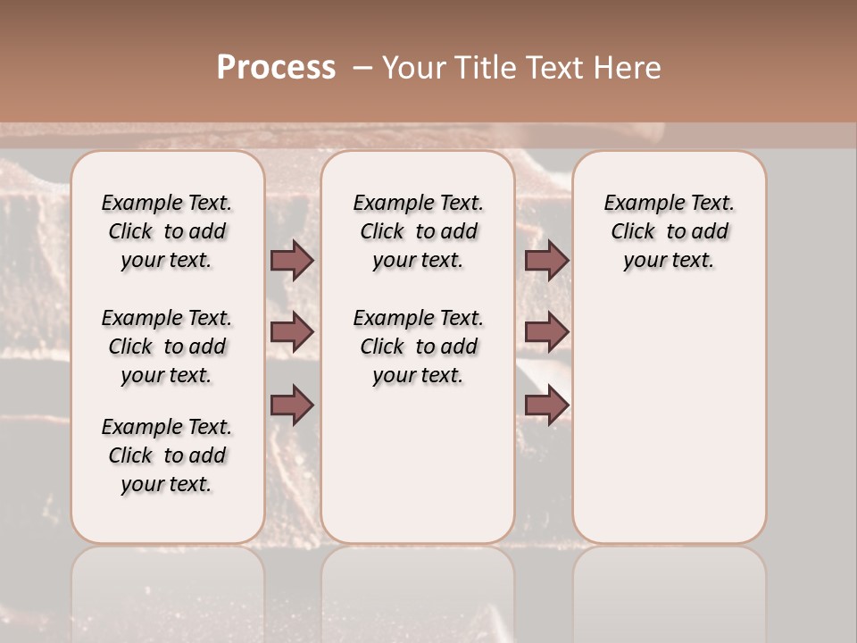 A Piece Of Chocolate Is Stacked On Top Of Each Other PowerPoint Template
