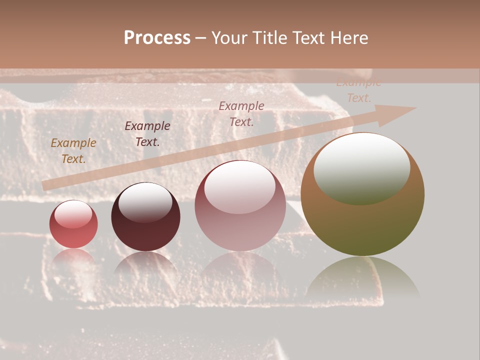 A Piece Of Chocolate Is Stacked On Top Of Each Other PowerPoint Template