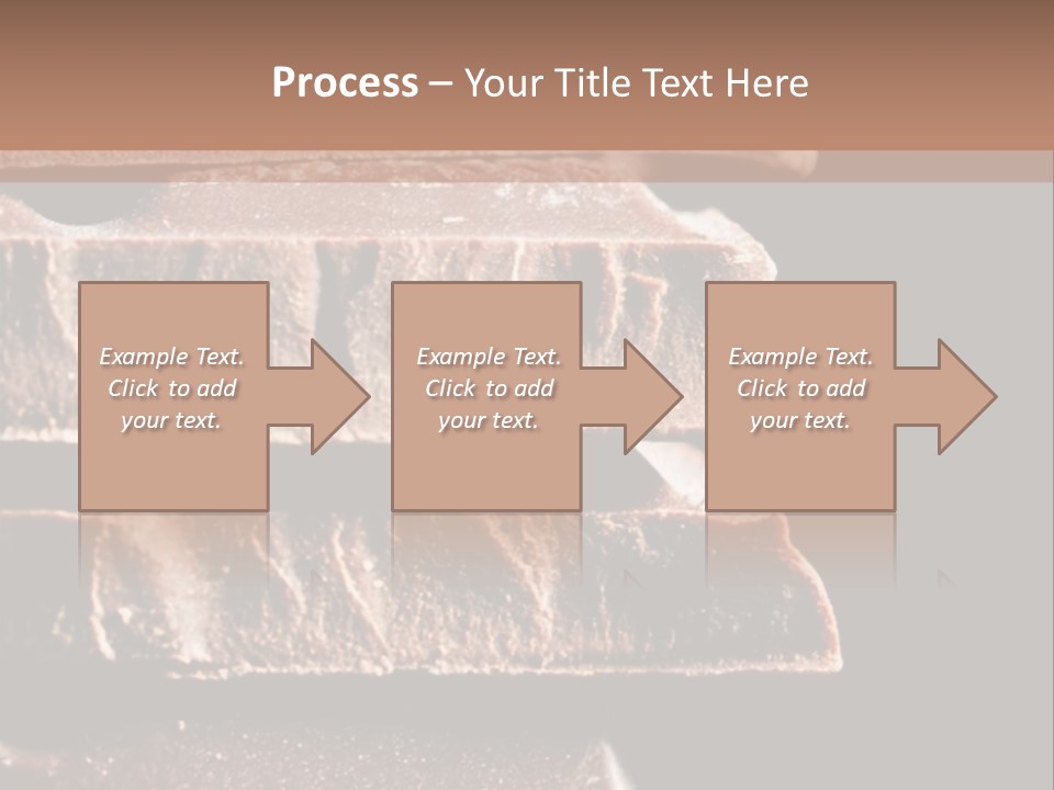 A Piece Of Chocolate Is Stacked On Top Of Each Other PowerPoint Template