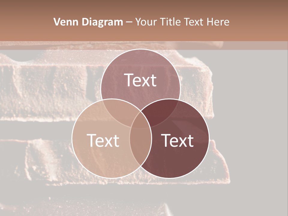A Piece Of Chocolate Is Stacked On Top Of Each Other PowerPoint Template