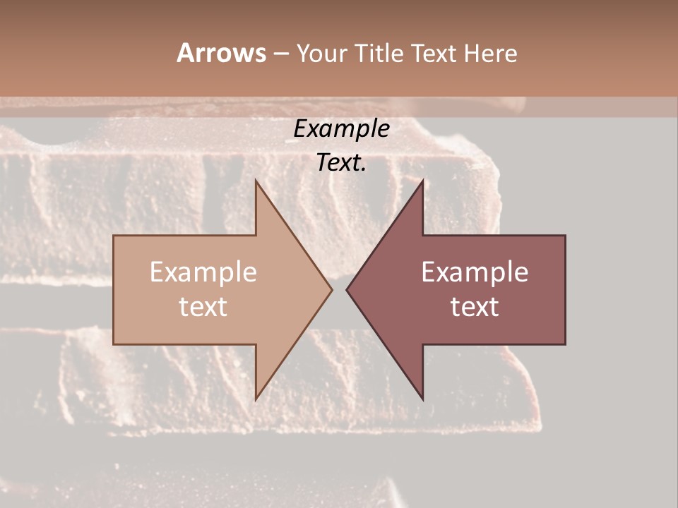 A Piece Of Chocolate Is Stacked On Top Of Each Other PowerPoint Template