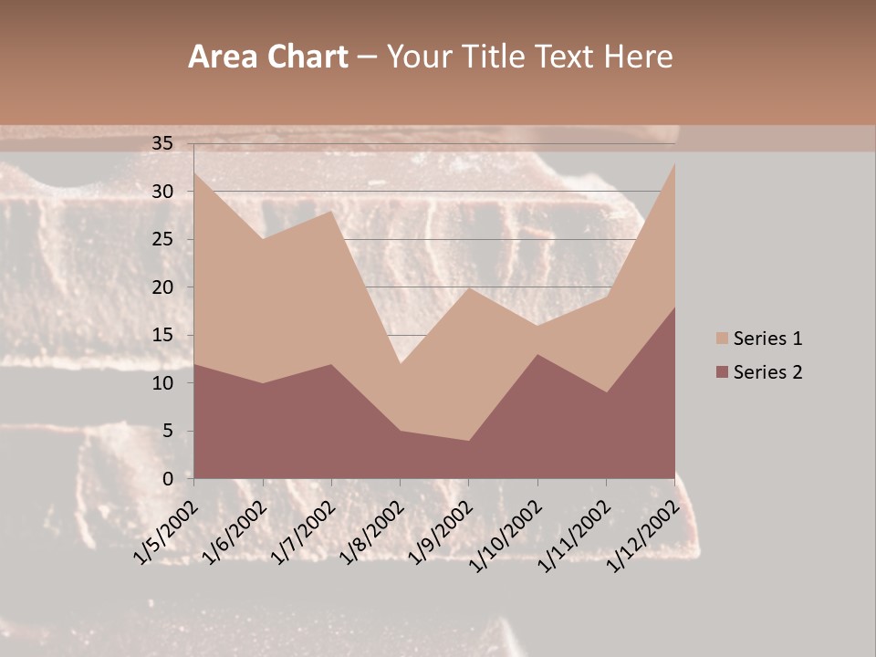 A Piece Of Chocolate Is Stacked On Top Of Each Other PowerPoint Template