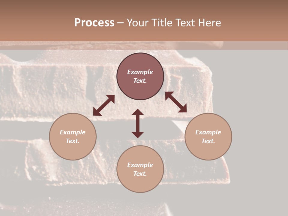 A Piece Of Chocolate Is Stacked On Top Of Each Other PowerPoint Template
