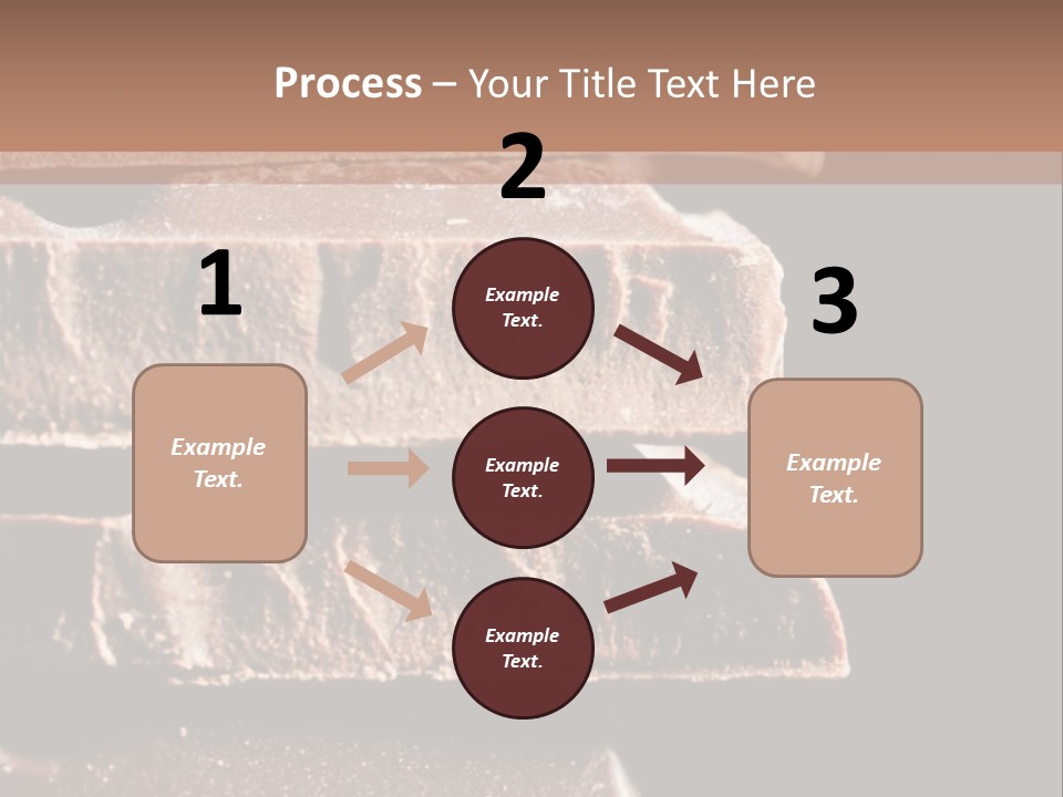 A Piece Of Chocolate Is Stacked On Top Of Each Other PowerPoint Template