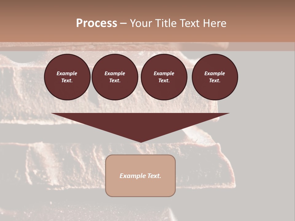 A Piece Of Chocolate Is Stacked On Top Of Each Other PowerPoint Template