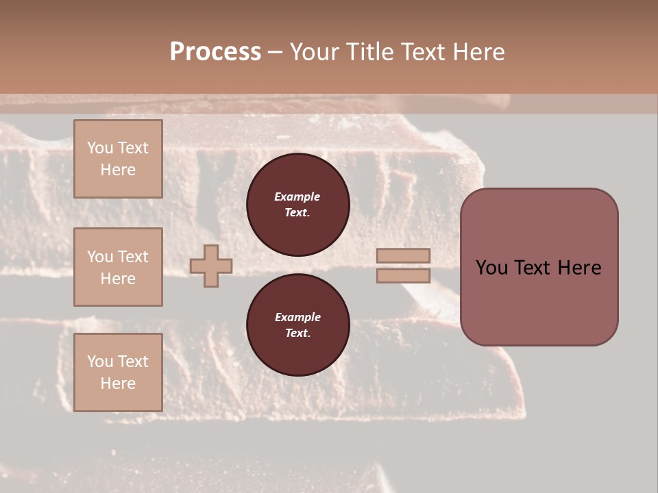 A Piece Of Chocolate Is Stacked On Top Of Each Other PowerPoint Template
