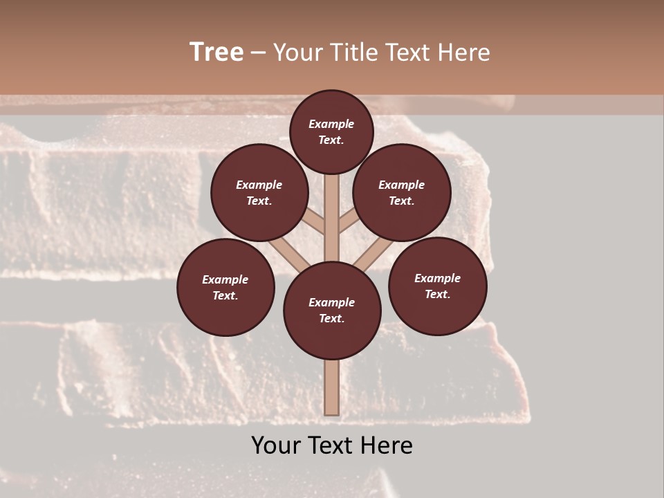 A Piece Of Chocolate Is Stacked On Top Of Each Other PowerPoint Template