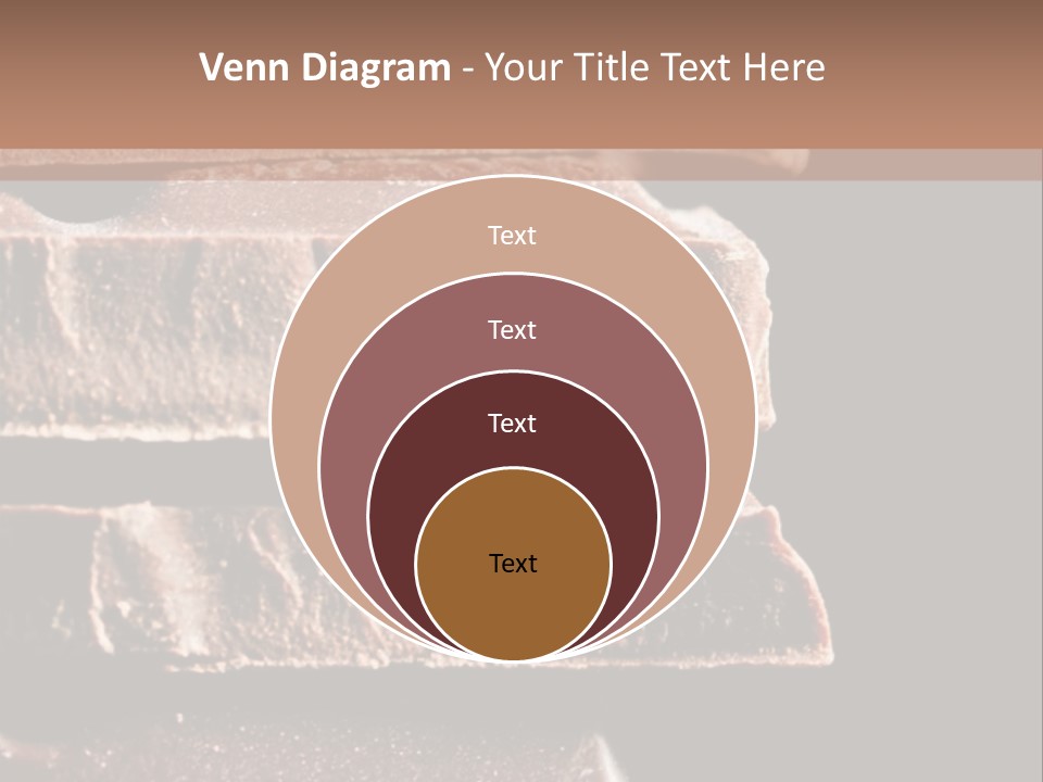 A Piece Of Chocolate Is Stacked On Top Of Each Other PowerPoint Template