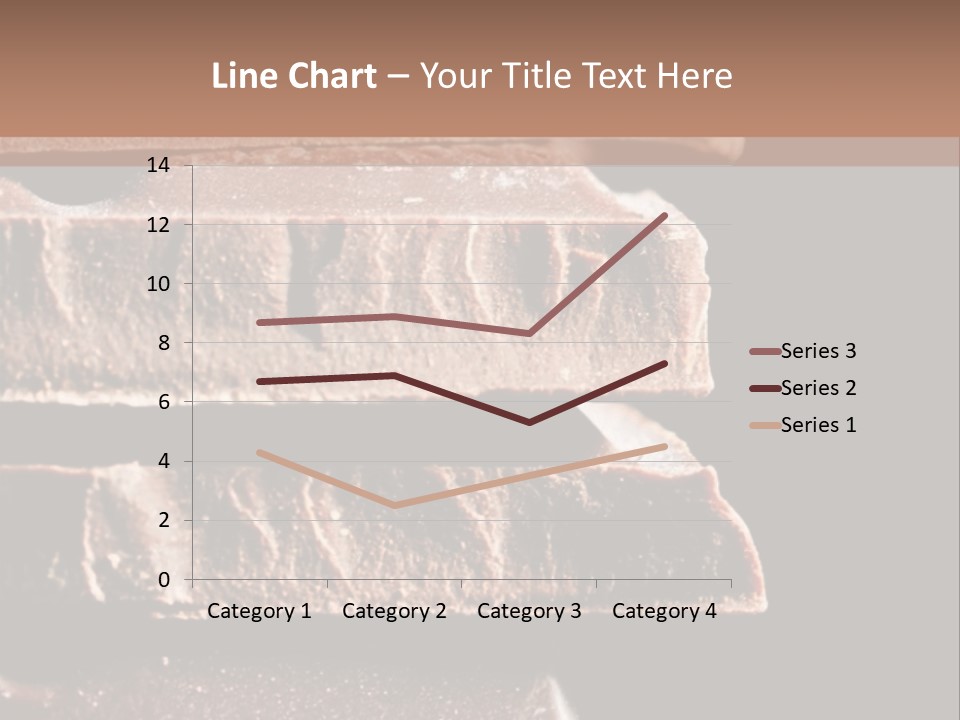 A Piece Of Chocolate Is Stacked On Top Of Each Other PowerPoint Template
