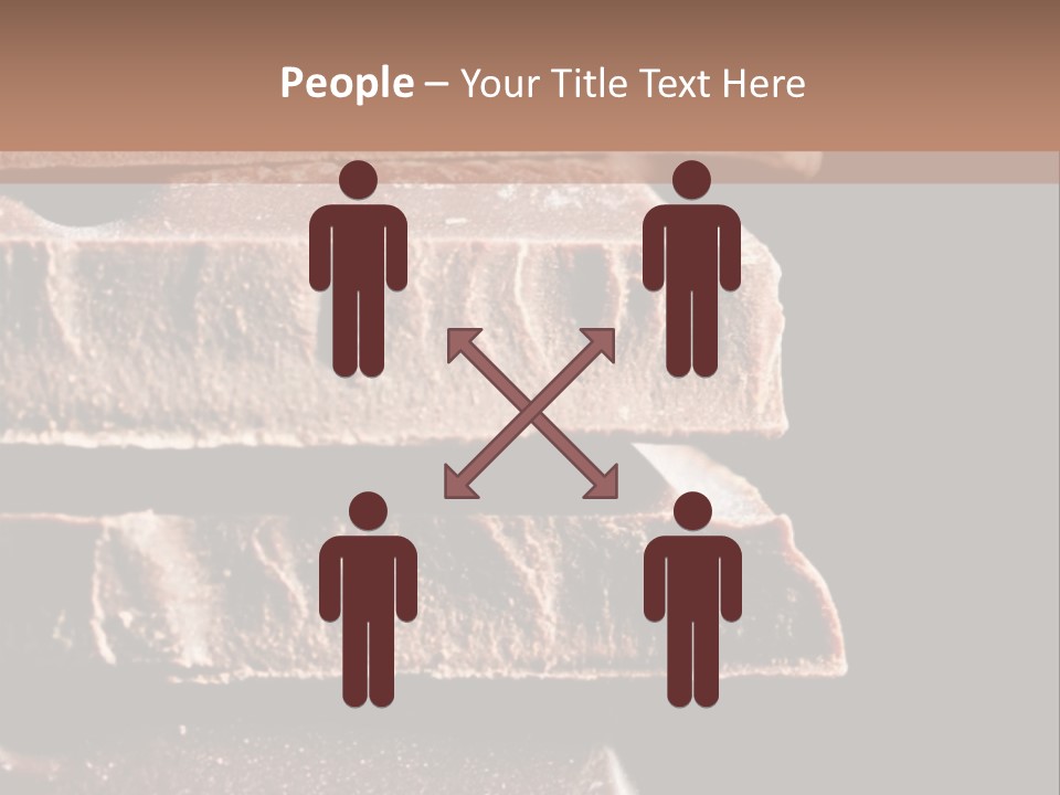 A Piece Of Chocolate Is Stacked On Top Of Each Other PowerPoint Template