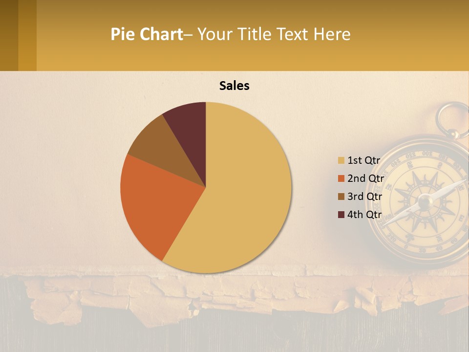 A Compass On Top Of A Piece Of Paper PowerPoint Template