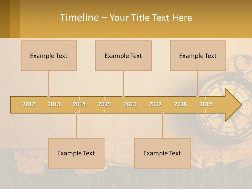 A Compass On Top Of A Piece Of Paper PowerPoint Template