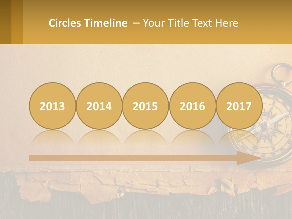 A Compass On Top Of A Piece Of Paper PowerPoint Template