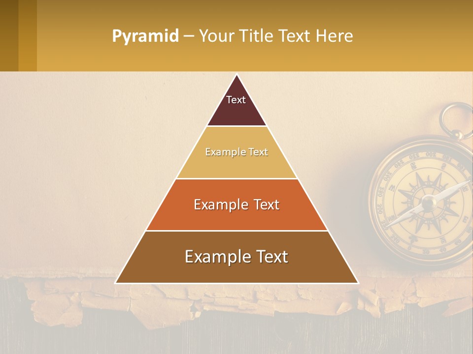 A Compass On Top Of A Piece Of Paper PowerPoint Template