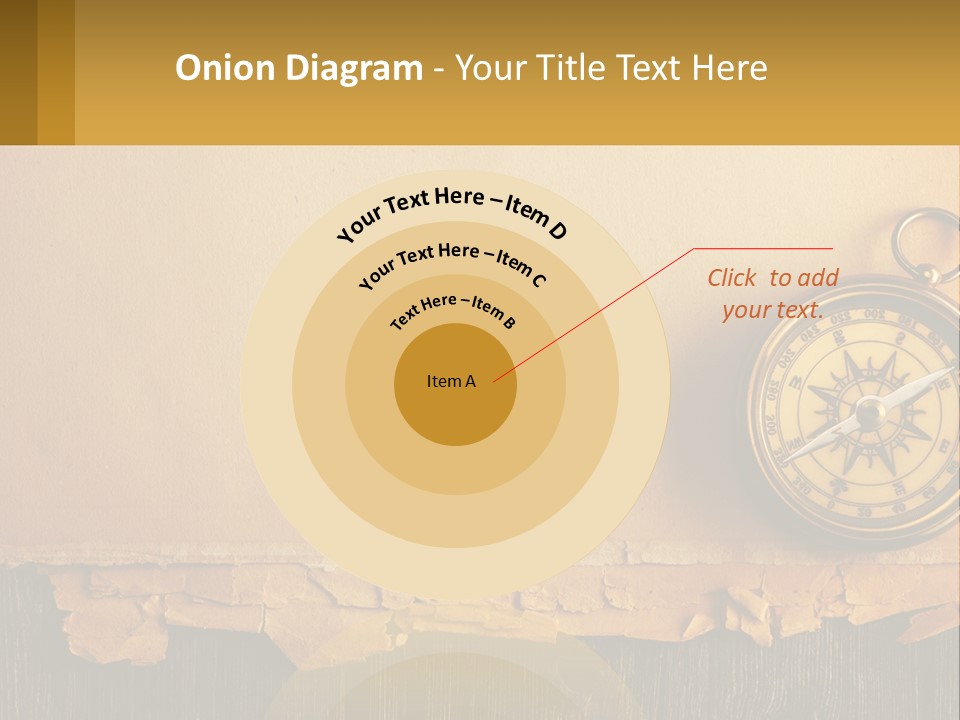 A Compass On Top Of A Piece Of Paper PowerPoint Template