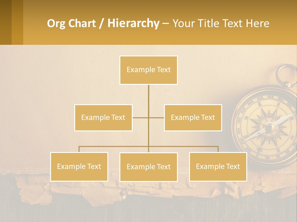 A Compass On Top Of A Piece Of Paper PowerPoint Template