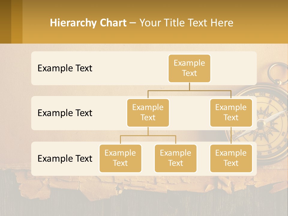 A Compass On Top Of A Piece Of Paper PowerPoint Template