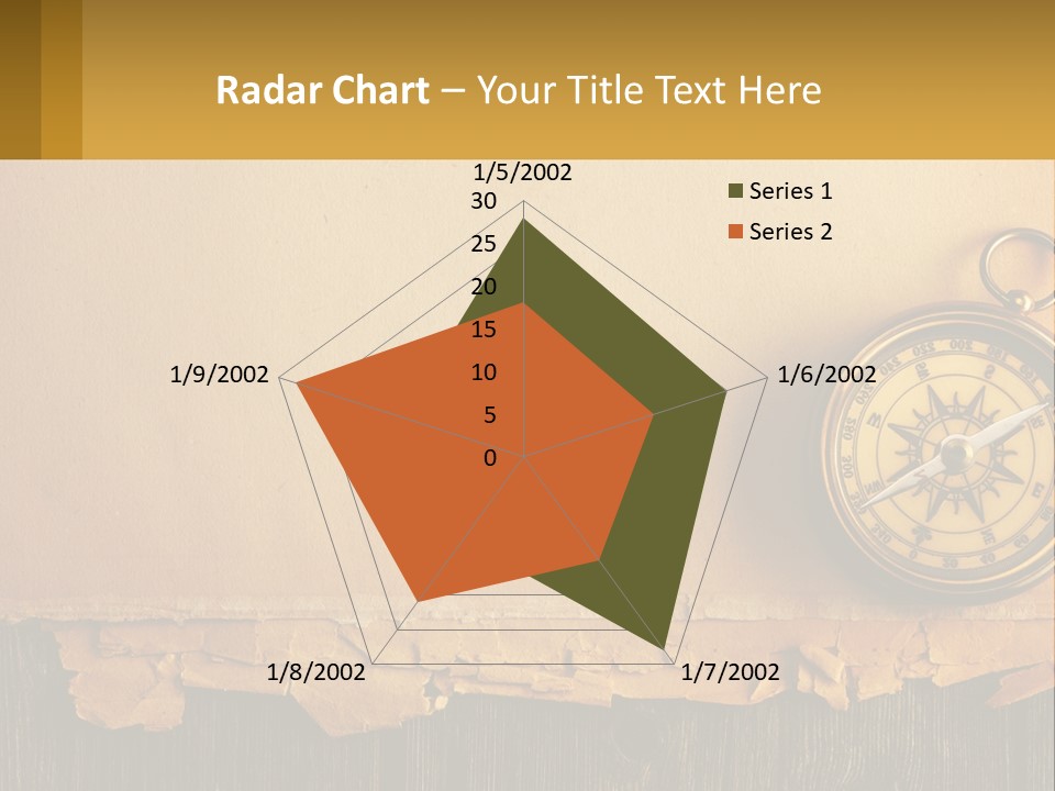 A Compass On Top Of A Piece Of Paper PowerPoint Template