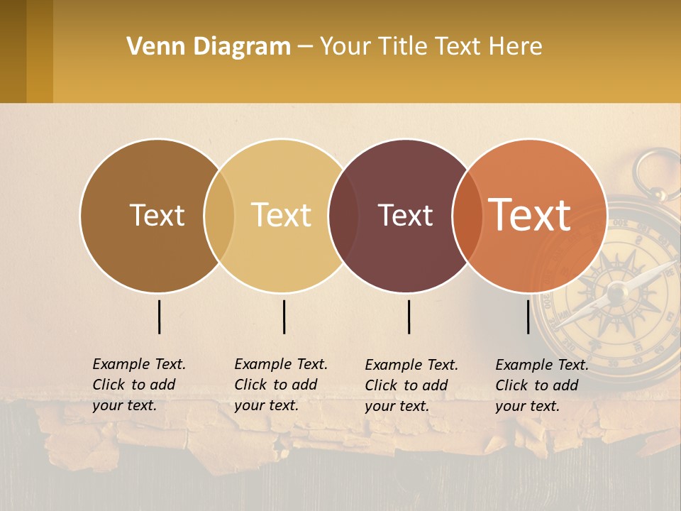 A Compass On Top Of A Piece Of Paper PowerPoint Template