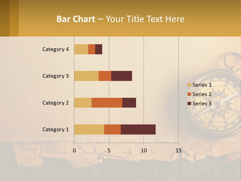 A Compass On Top Of A Piece Of Paper PowerPoint Template