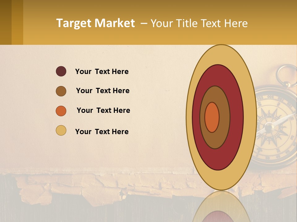 A Compass On Top Of A Piece Of Paper PowerPoint Template