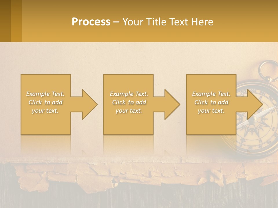 A Compass On Top Of A Piece Of Paper PowerPoint Template