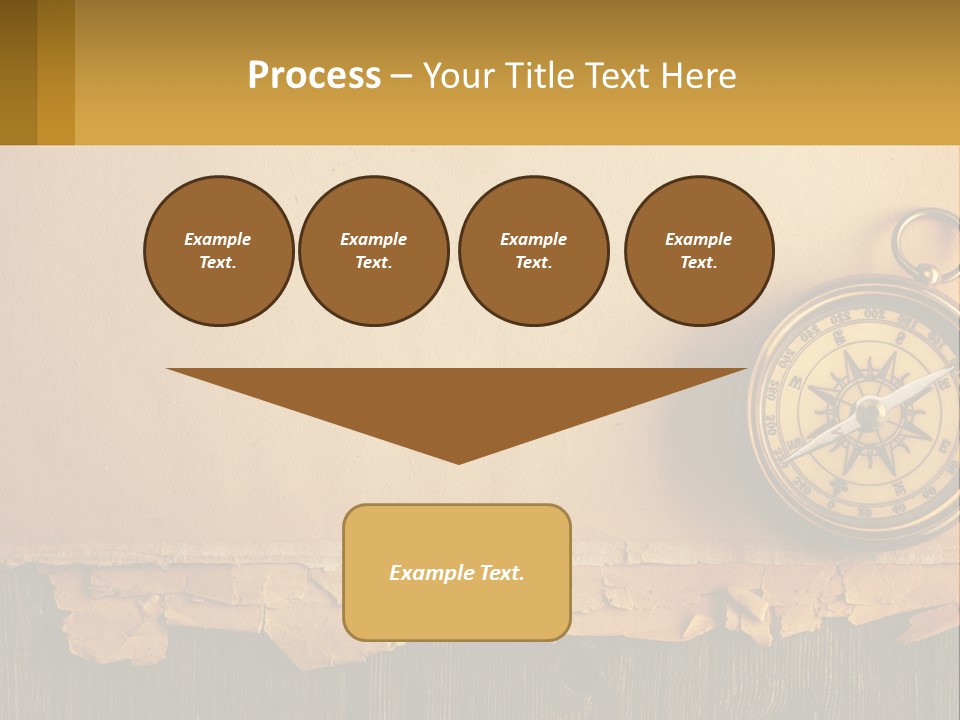 A Compass On Top Of A Piece Of Paper PowerPoint Template