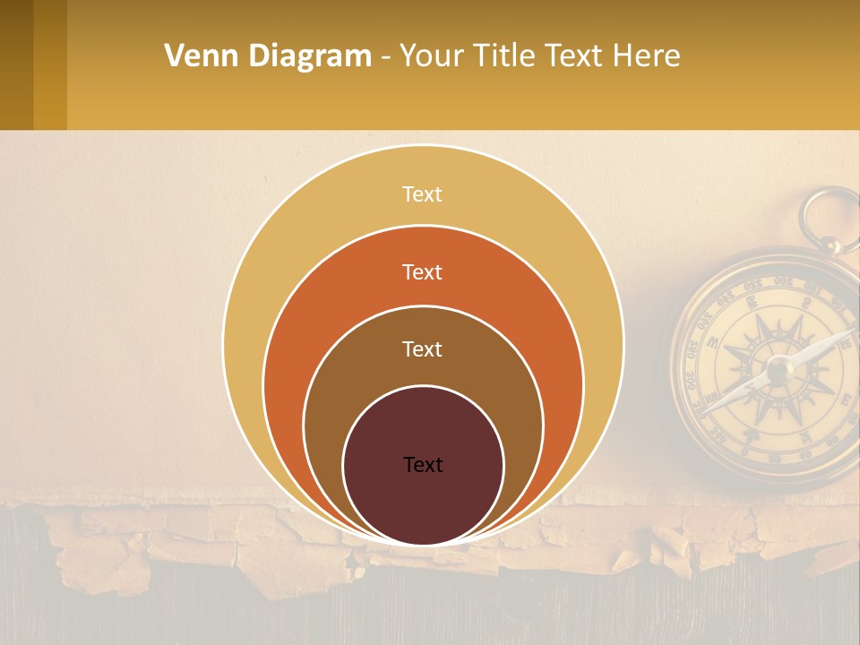 A Compass On Top Of A Piece Of Paper PowerPoint Template
