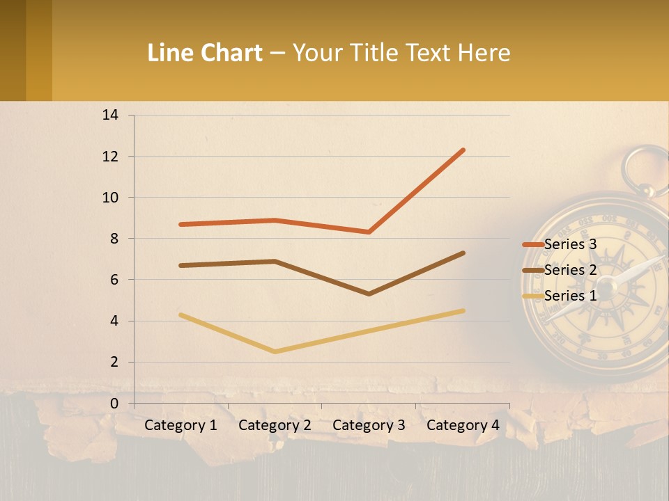 A Compass On Top Of A Piece Of Paper PowerPoint Template